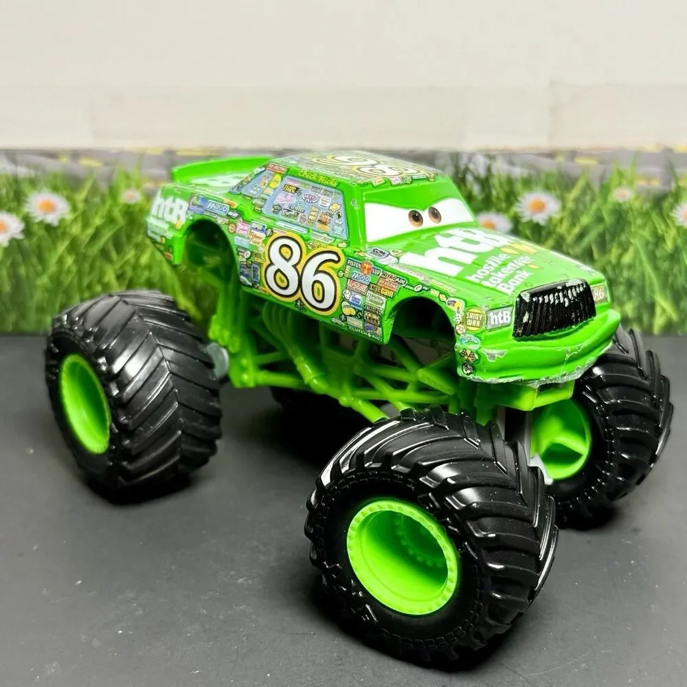 Disney Pixar Cars Custom Monster Truck Chick Hicks 1:64 Monster Jam 1:64 Used